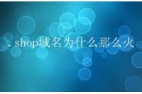 .shop域名为什么那么火 .shop域名有什么投资价值